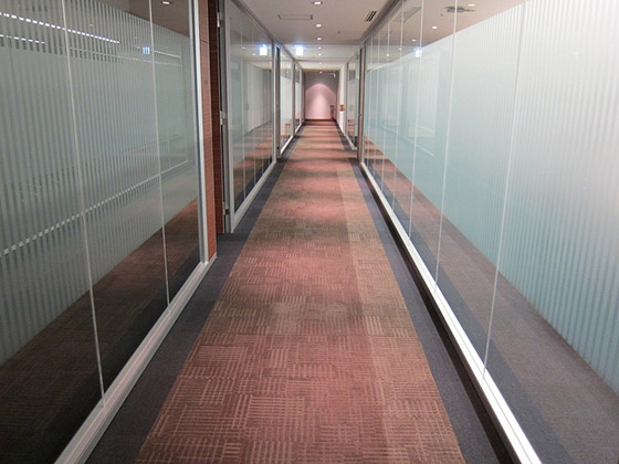 Conference room hallway
