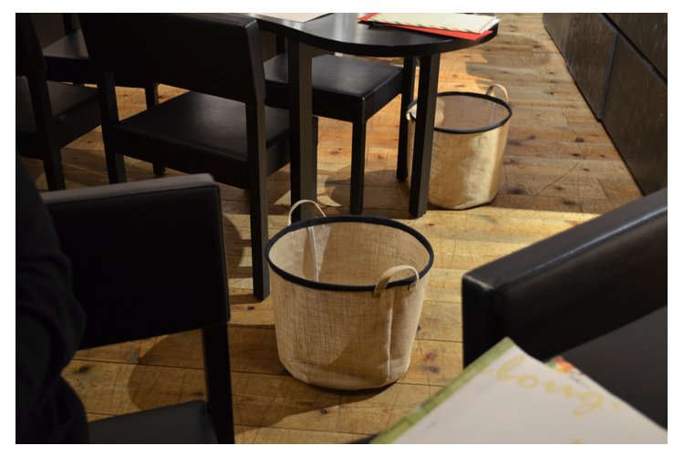 restaurant usability baskets for belongings