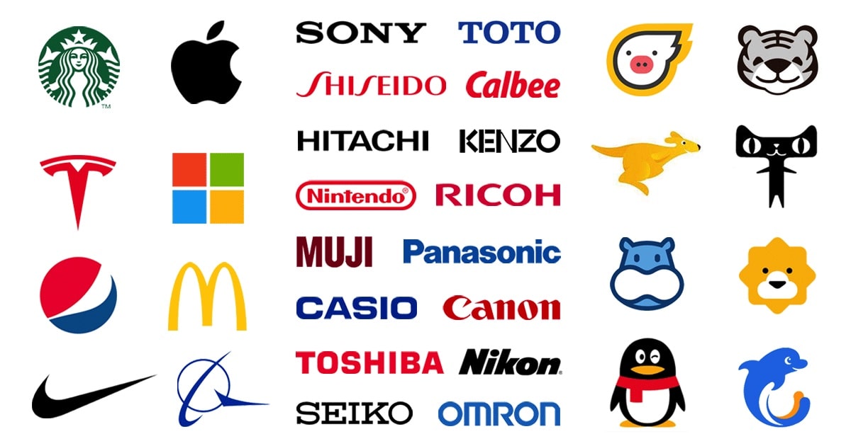 Famous Logos with Names Free Download - Freepsdking.com
