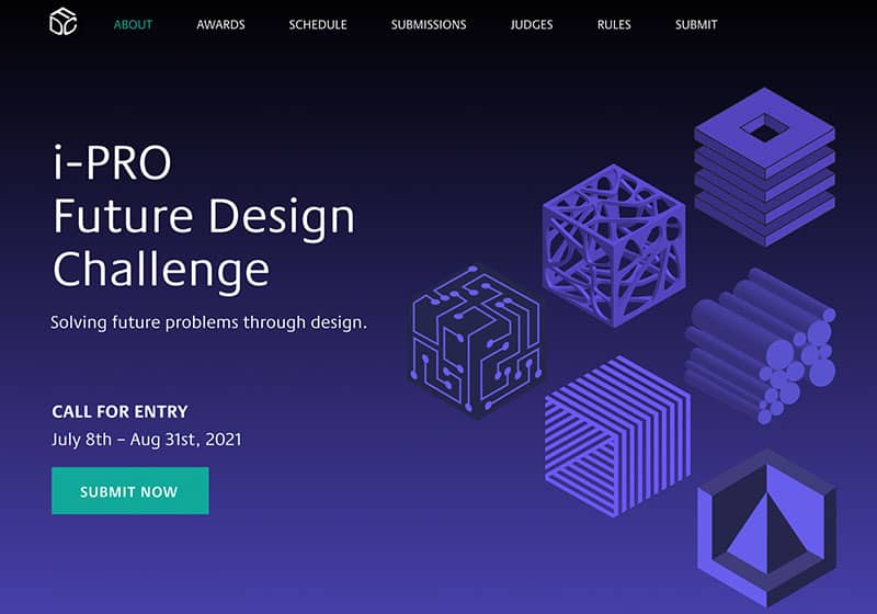 i-PRO Future Design Challenge landing Page Main