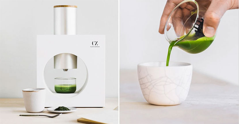 デザインも美しい抹茶マシーンの Cuzen Matcha