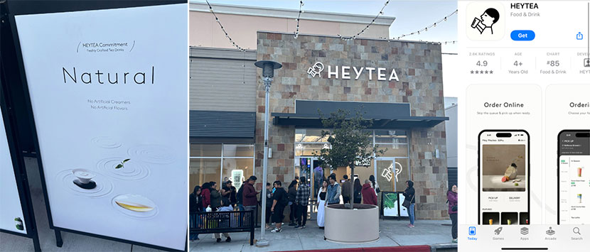 行列ができるナチュラルティー専門店のHEYTEA