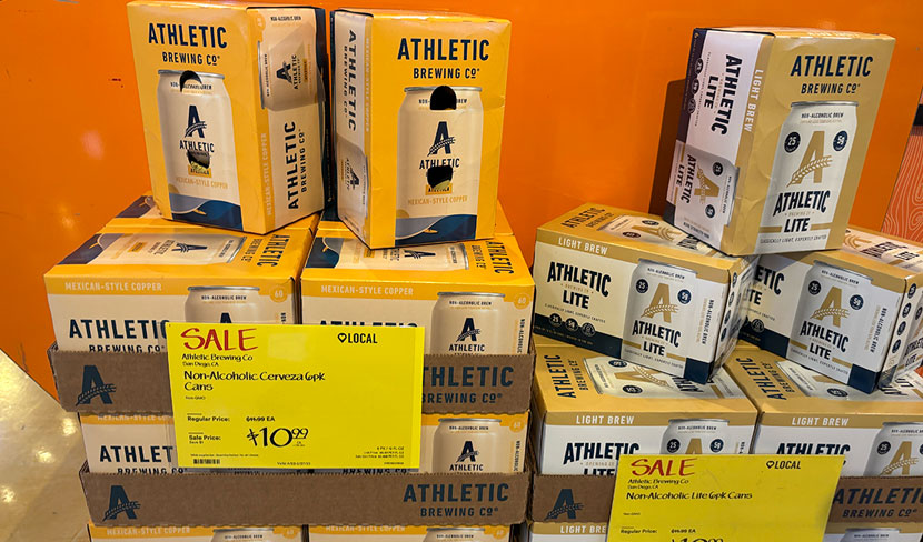 スーパーにも平積みされてた Athletic のノンアルビール