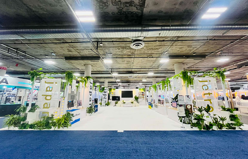 スタートアップが展示される 「Eureka Park」内の Japanパビリオン