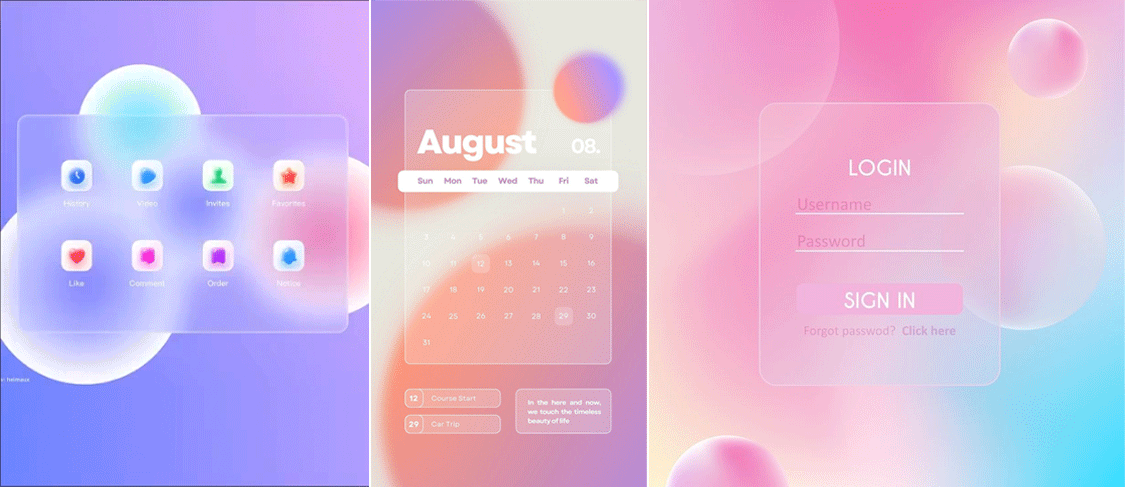 Glassmorphism (グラスモーフィズム)