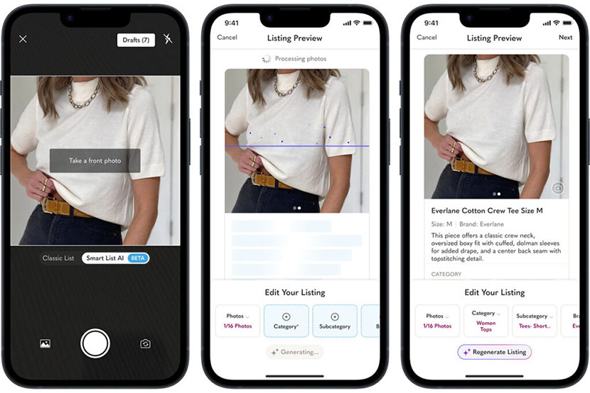 Poshmark’s Smart List AI auto-writes listing details from a single photo